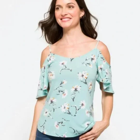 Kaileigh cold shoulder knit top - Picture 3 of 4